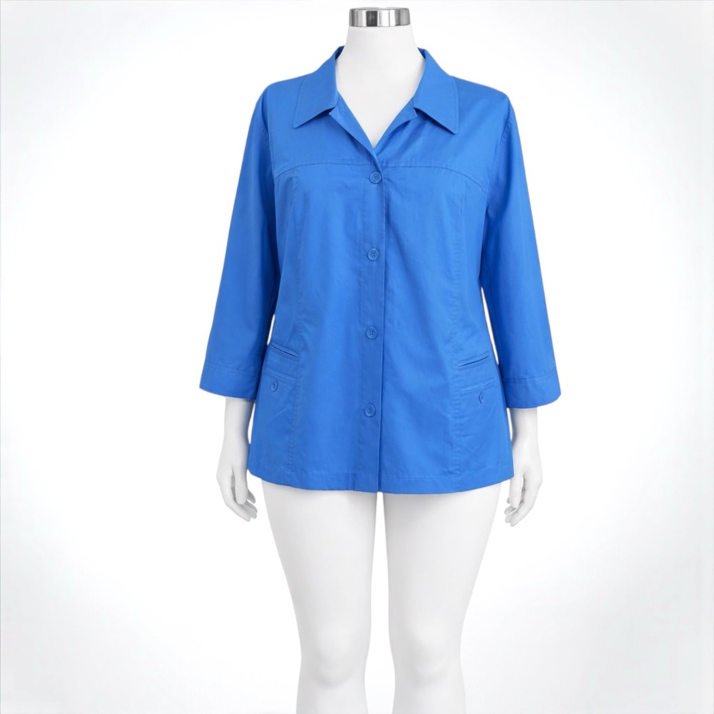 Dressbarn Vibrant Blue Blazer - Picture 8 of 10